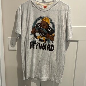 Homage Pittsburgh Steeler Gray Graphic T-Shirt with Heyward Design